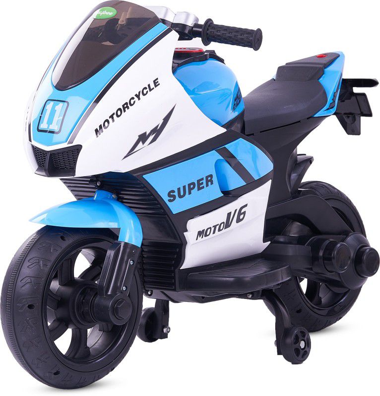 baybee Rechargeable (6V Battery) Operated Ride-on Bike and Baby Ride on Suitable for Boys & Girls Age (1-3 YEARS) with (1 motor)-Blue Bike Battery Operated Ride On  (Blue)