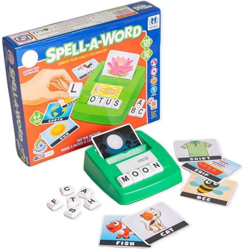 Tod2Teen Spell A Word Game Set for Kids - Vocabulary, Spelling Educational Toy-Multicolor  (Multicolor)