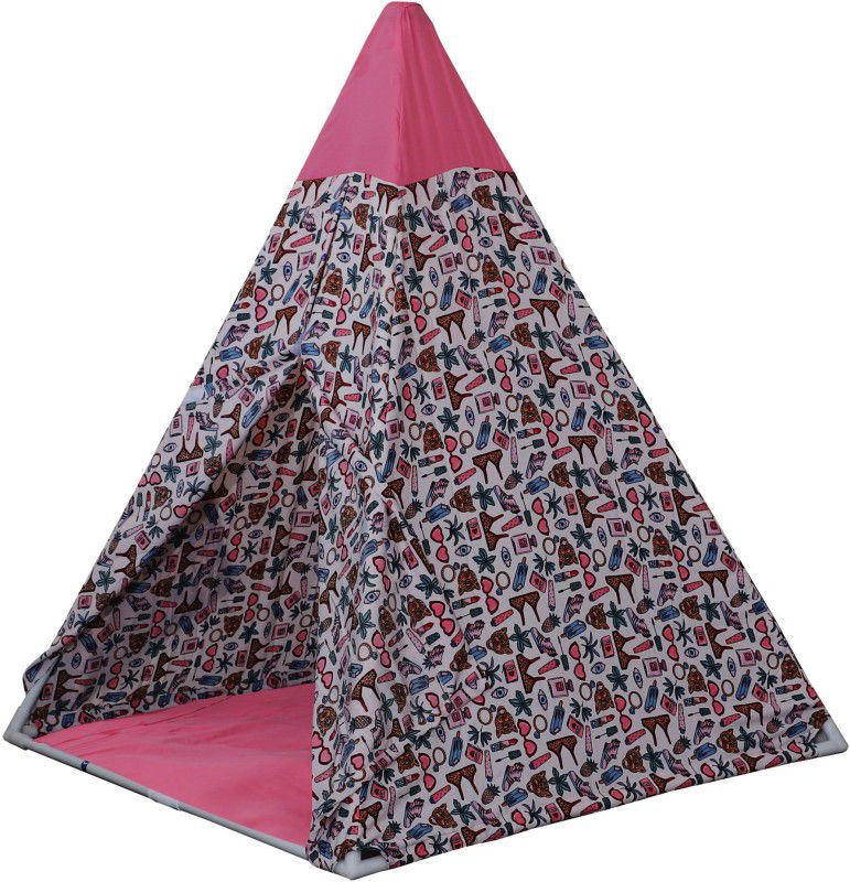 Second May Tripole Tenr for kids Pink Color Small Size with Quilt  (Pink)
