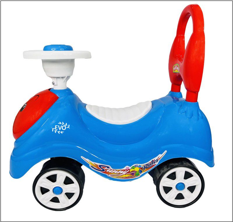 EVOHOUSE Kids Baby Magic Ride on Push Car Ride with music for Children Kids Toy  (Blue)