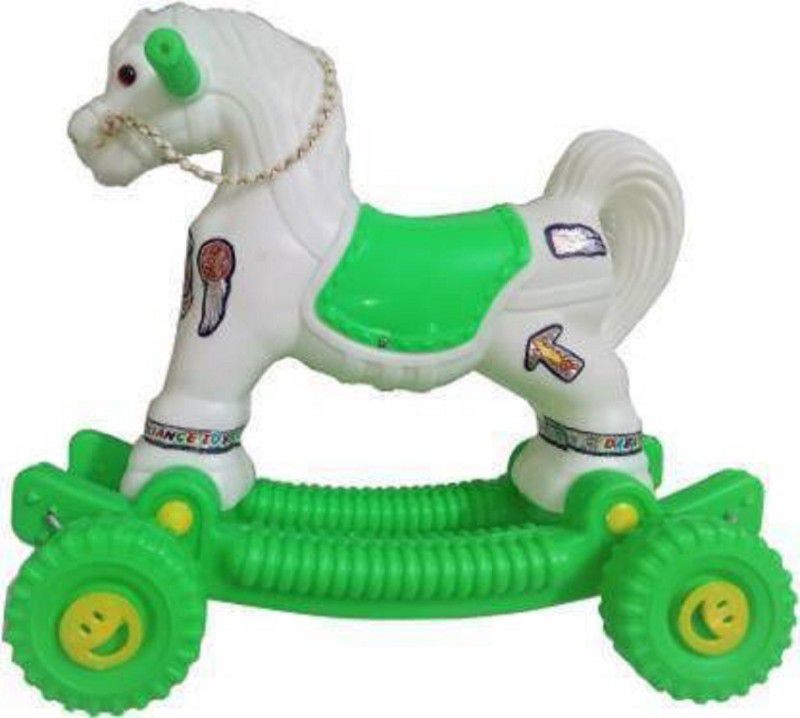 s yuvraj Rideons & Wagons Non Battery Operated Ride On  (White, Green)