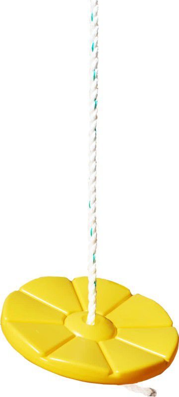 Gorilla Playsets Yellow Disc Swing with 9.5' Nylon Rope  (Yellow)