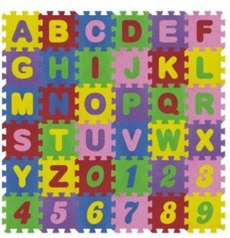 Vinayak ABC & Numbers Mini Foam Puzzles Mat for kids Learning  (36 Pieces)