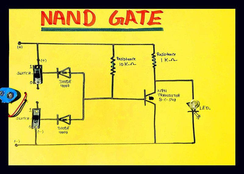 Scientrox science projects NAND Gate Physics Project  (Yellow)