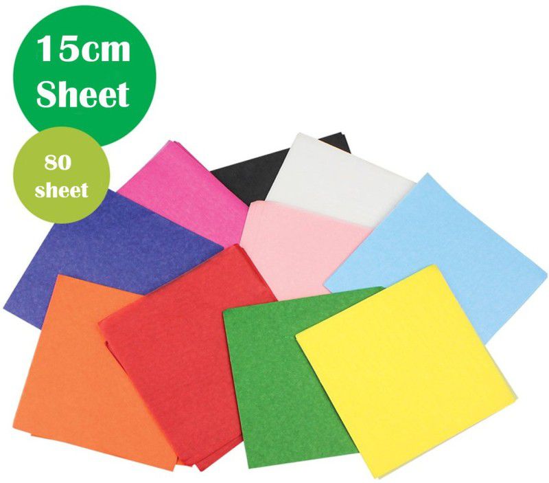 SAFESEED 80pcs Color Sheets (10 Sheets each color) Copy Printing Papers/Art &Craft paper  (Multicolor)