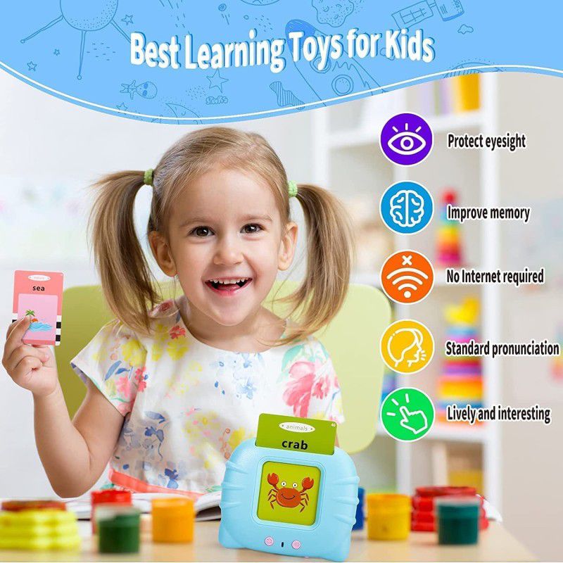 SARASI New Card Early Education Device, Electronic Words Reading Flash Cards  (Multicolor)