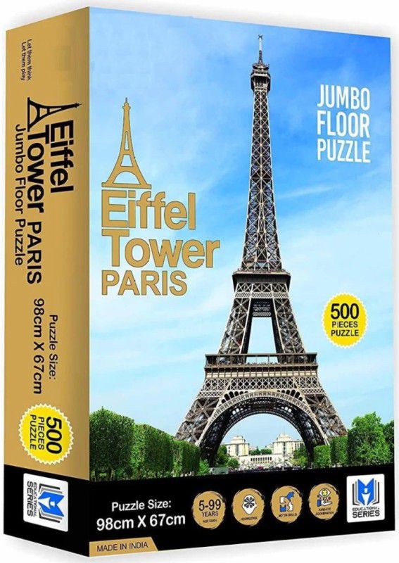 Jayaansh Traders Jumbo Floor Puzzle Eiffel Tower Puzzle 500 Pcs  (500 Pieces)