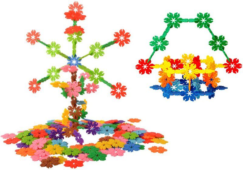 MANTICORE TF-05 Interlocking Flakes Disc Shaped Learning Blocks Toy Set For Kids  (50 Pieces)