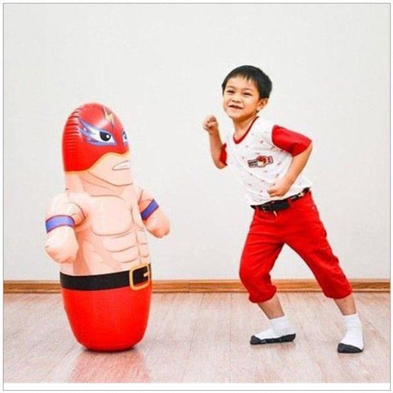 Pulsbery Kids Inflatable Toy Water Filled Base BOP for Toddlers PVC Punching Bag Inflatable HitMe Toys  (Multicolor)