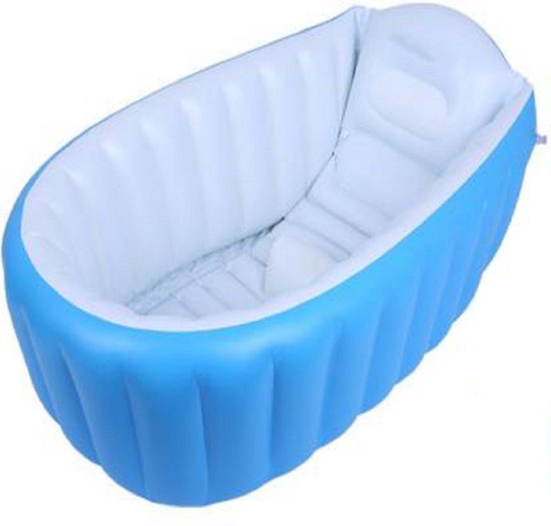 HOPZ Blue Color Baby Bathtub Inflatable Swimming Pool  (Blue-1)