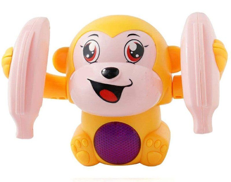 ROZZBY Dancing Banana Monkey Toy with Musical with Lights and Sound Toy for Kids  (Multicolor)