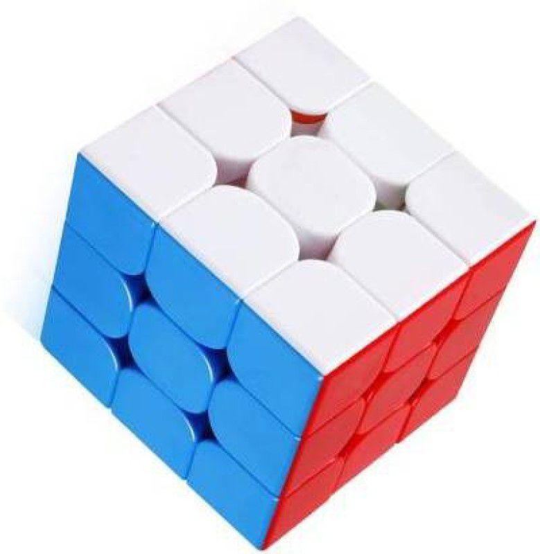 Offer99 Rubix Speed Cube 3x3 Fidget Cube Toy Stickerless Smooth Turning 3x3x3 Magic Speed Cube Puzzles Cube Toys for Kids Adult o8  (1 Pieces)