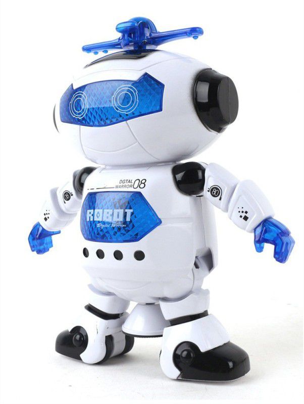 Tenmar Dancing Robot  (White, Blue)