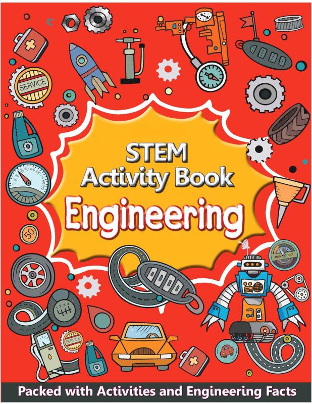 Kiddie Castle STEM Activity Book for Children - Packed with Activities and Engineering Facts  (Multicolor)