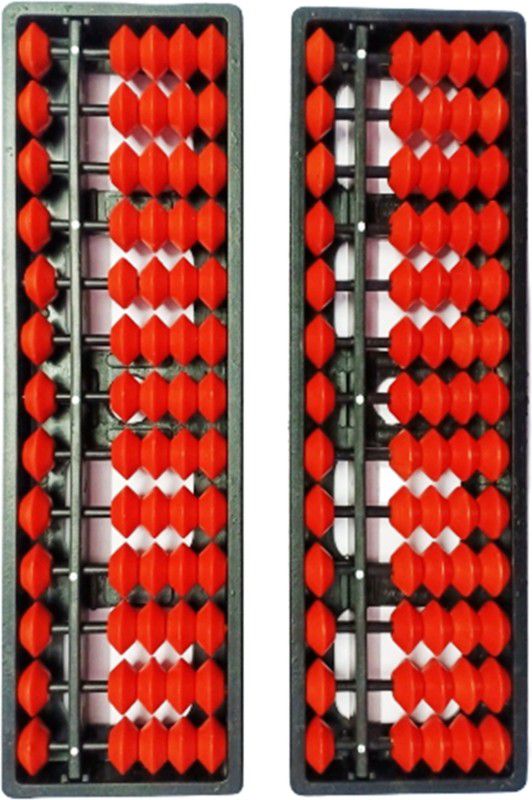 Aizu Combo of 2 Abacus Math Learning Tool for Kids ( 13 Rods )  (Brown, Black)