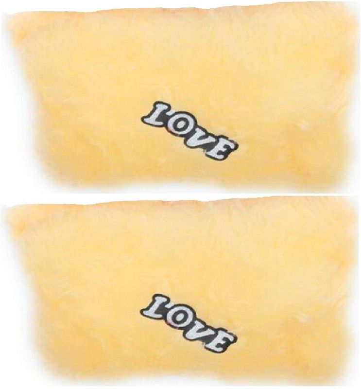 Tashu Collection Combo of Soft Pink Love Cushion Pillows for Gift / - 35 cm  (Beige)