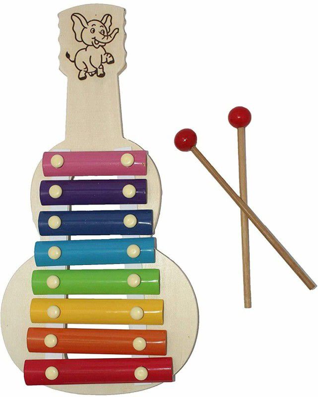 malvishopee WOODEN XYLOPHONE FOR CHILD KIDS AND ADULTS  (Multicolor)