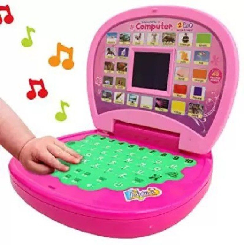 Anushka Toys children Electronic Laptop, LED Display With Music for baby  (Multicolor)