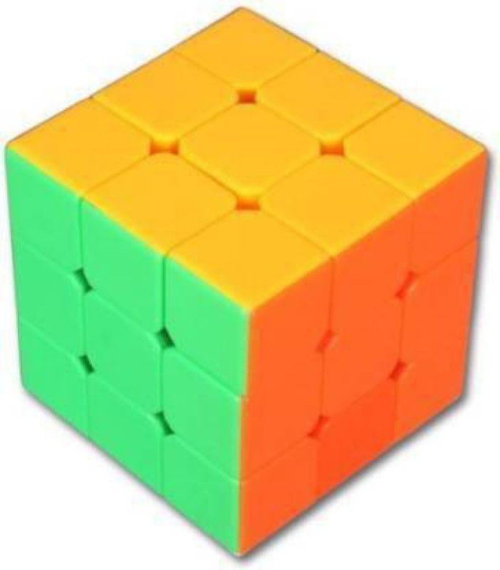 HAUSA07 High Speed Stickerless 3x3 Magic Rubik Cube Puzzle Game Toy  (1 Pieces)