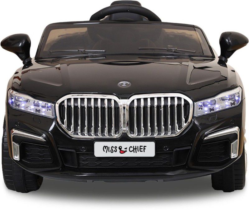 Miss & Chief by Flipkart Beemer Black 12 V Battery operated rechargeable premium car rideon Car Battery Operated Ride On  (Black, Silver)
