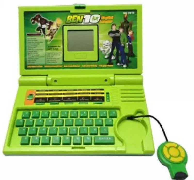 TGNSTORE Ben 10 English Learner Kids Laptop with 20 Activity  (Green)