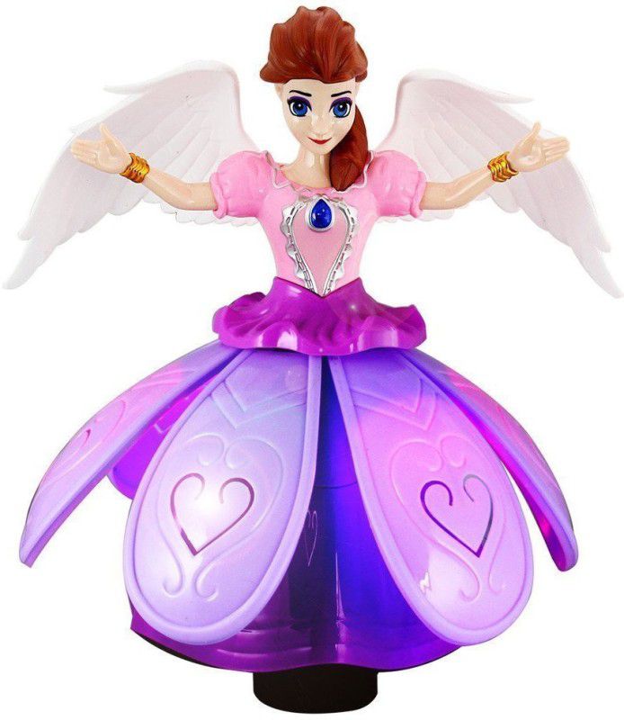 sunita toys Dancing Angel Girl Robot with 3D Lights and Music  (Pink)