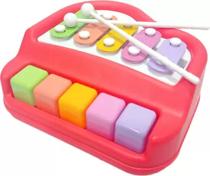 monakarshti Xylophone and Piano Toy with Colorful Keys for Toddlers and Kids  (Multicolor)