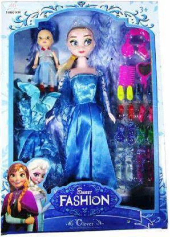 ADR PLAYZONE Frozen Best sweet fashion Elsa doll with shoes  (Multicolor, Multicolor)