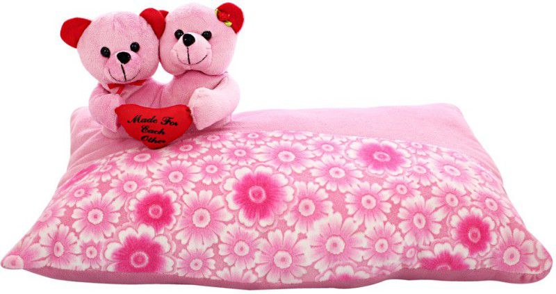 DEALbindaas Love Cloudy Pillow Soft - 20 cm  (Pink)