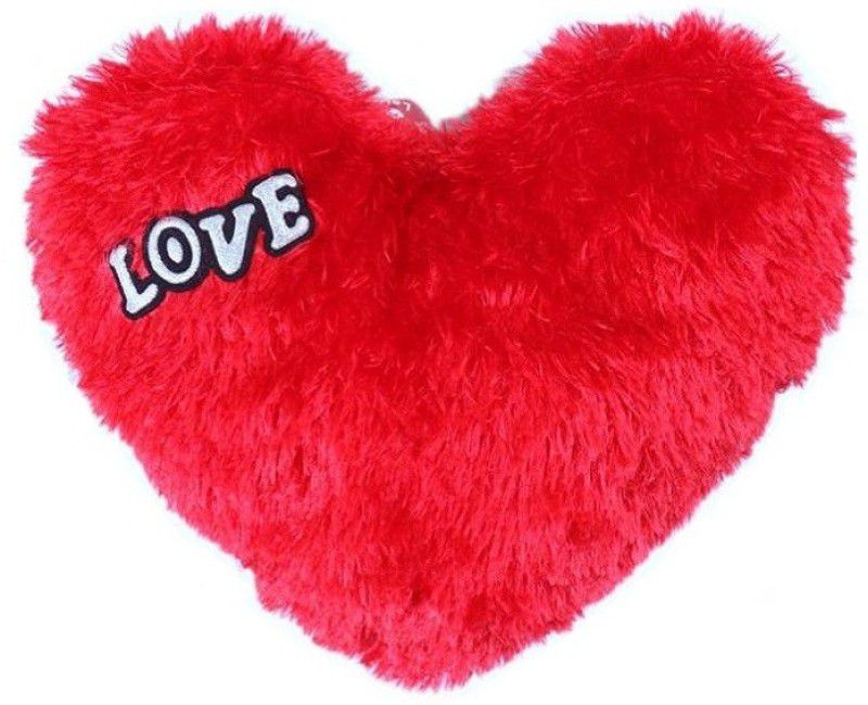 SILVOSWAN LOVE RED HEART SOFT TOY CUSHION 30 CM - 20 cm  (Red)