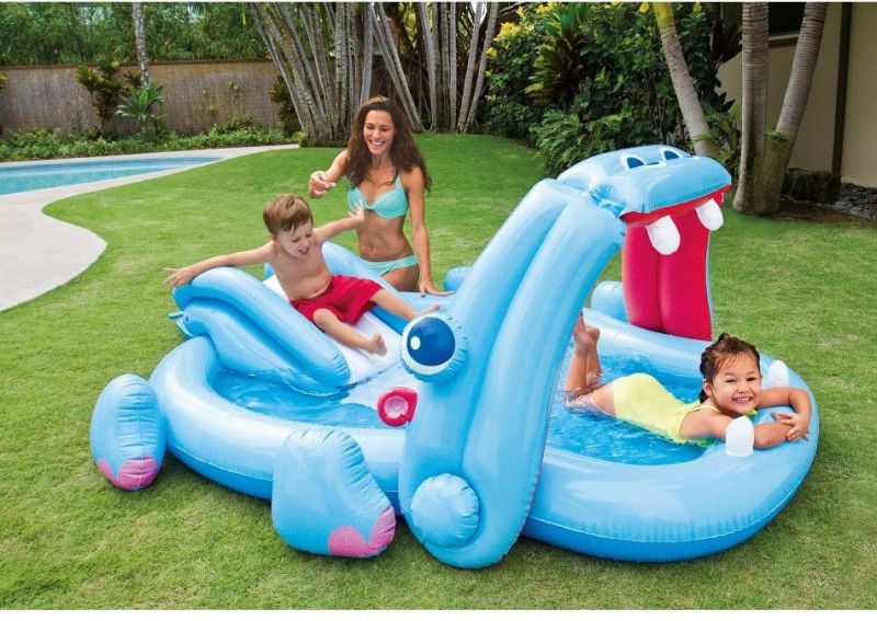 Gauba Traders Hippo Pool Inflatable Swimming Pool  (Multicolor)