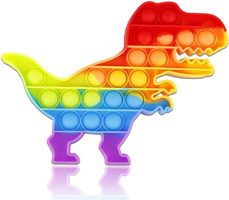 SWISS WONDER Fidget Educational Toys Silicone Stress Relief Pop it Rainbow Toy-AZ-73  (Multicolor)