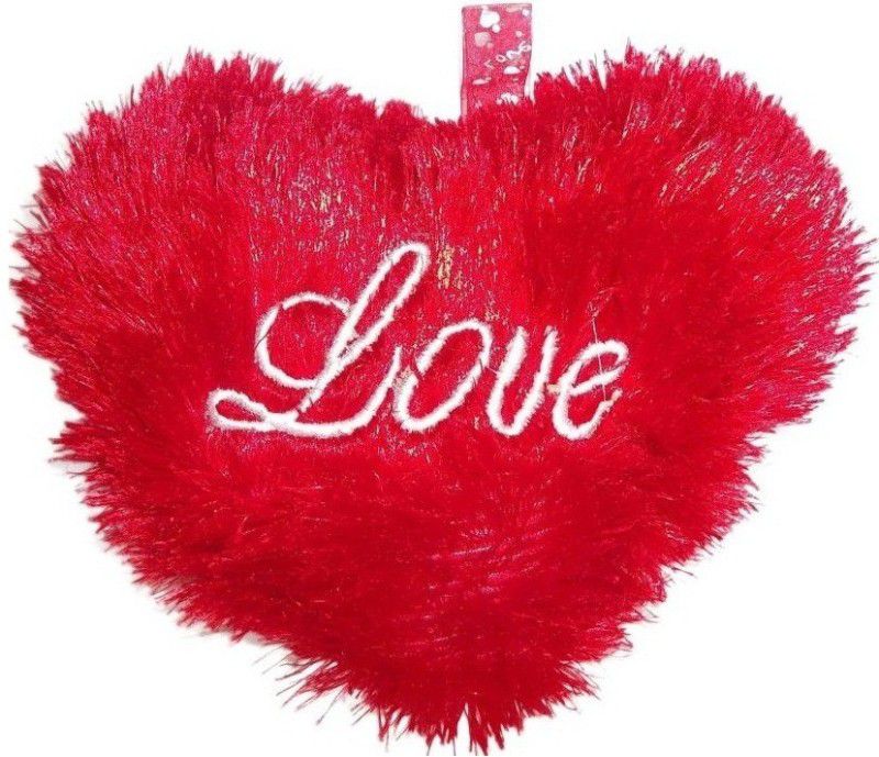 SPORTSHOLIC Small Heart Shape Soft Washable Toys For Girls Gift Birthday Valentine 23 cm (Width) - 21 cm  (Red)