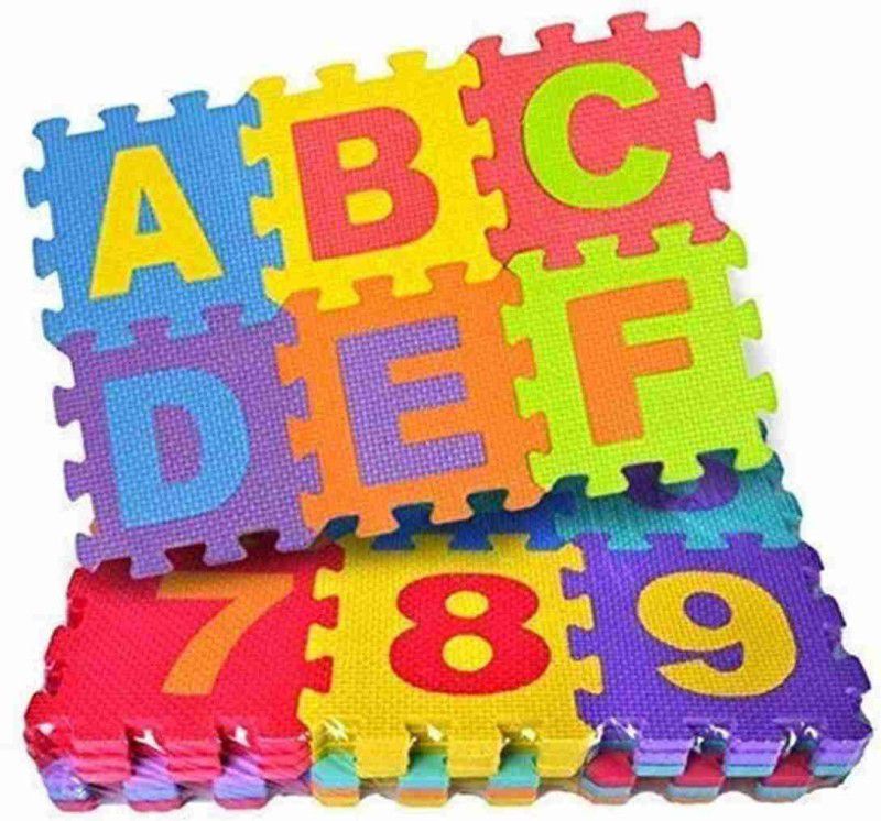 AKANSHA 36 Pieces Alphabet Floor mats for Kids, Puzzle Foam Mat for Children Above 1 Yrs  (36 Pieces)