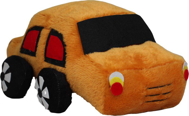 Tickles Soft Stuffed Plush Car Toy For Kids Room and Home Decorations - 31 cm  (Orange)
