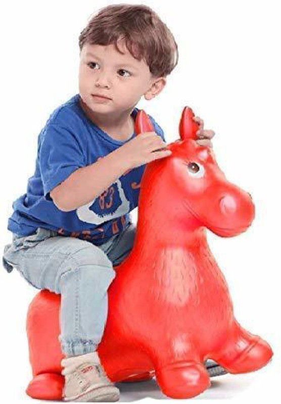 swopply Unqiue Inflatable Jumping Horse Hopper Bouncy Animal Inflata Hoppers Bouncer Inflatable Hoppers & Bouncer  (Red)