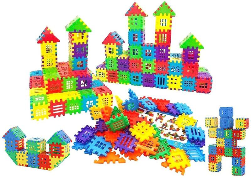 HRK Non-Toxic House Building Blocks Toy Set for 3-8 Years Old Kids 50 PCS  (50 Pieces)