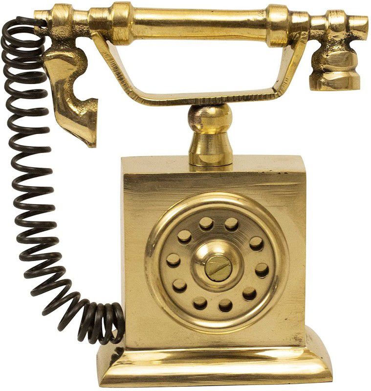 Sirgan Palm sized brass miniature antique telephoe | Pack of 1