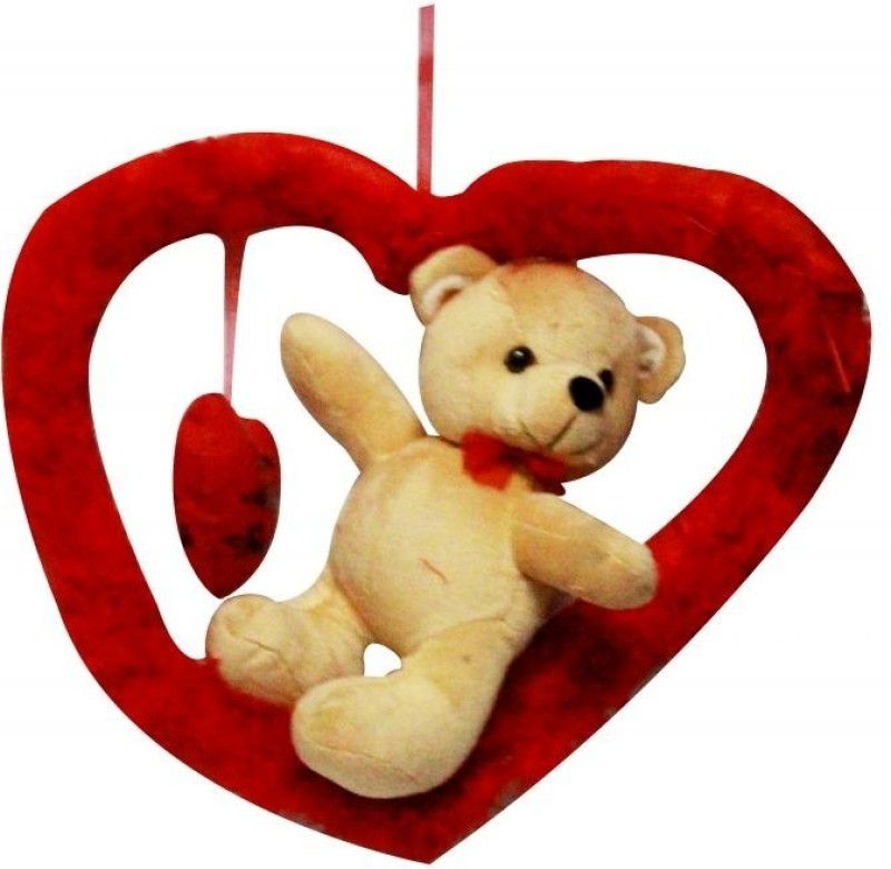 DEALbindaas Valentine Romeo Bear with Heart Stuff Toy Teddy Bear - 30 cm  (Multicolor)