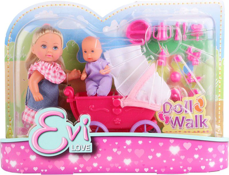 SIMBA EVI Love Doll Walk Playset for Kids  (Pink)