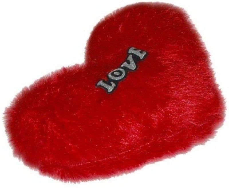 SPORTSHOLIC Medium Soft Stuffed Heart Shape Valentine Day Gift For Girls Boys - 12 inch  (Red)