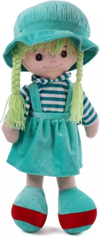 My Baby Excels Plush Doll Green with Stripes 35 cm - 35  (Green)