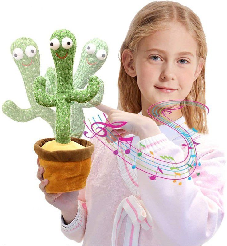 geutejj Cactus Toy Talking Cactus Plant Plush Toy Dancing Cactus 150  (Green)