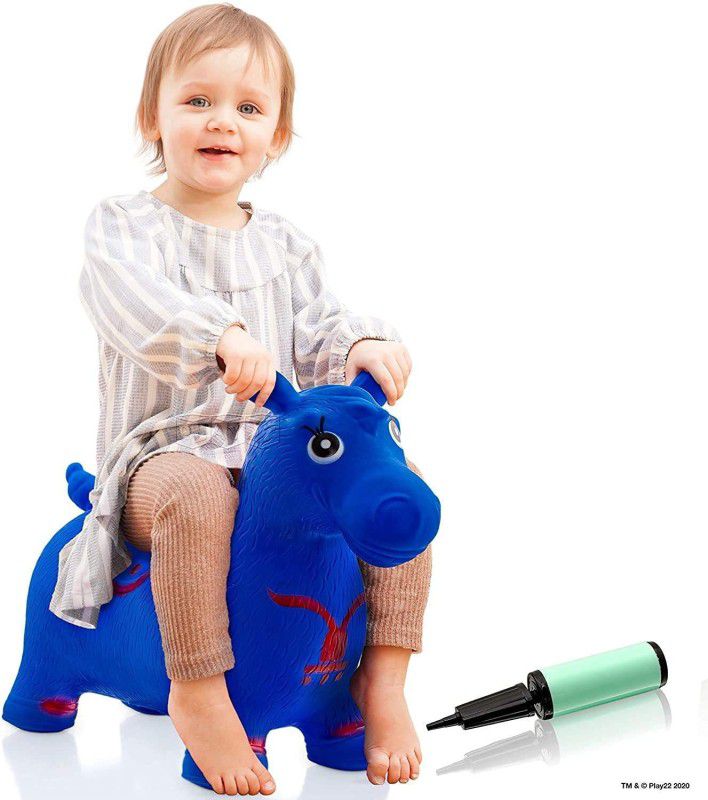swopply Unqiue Inflatable Jumping Horse Hopper Bouncy Animal Inflata Hoppers Bouncer Inflatable Hoppers & Bouncer  (Blue)