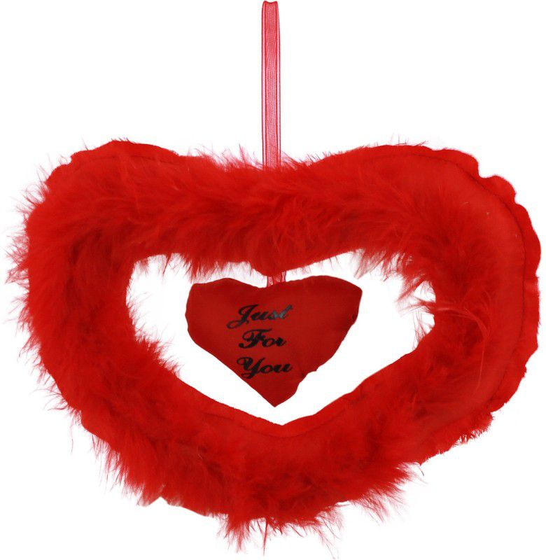 DEALbindaas DealBindaas Valentine Double Heart Red Stuff - 18 cm  (Multicolour)