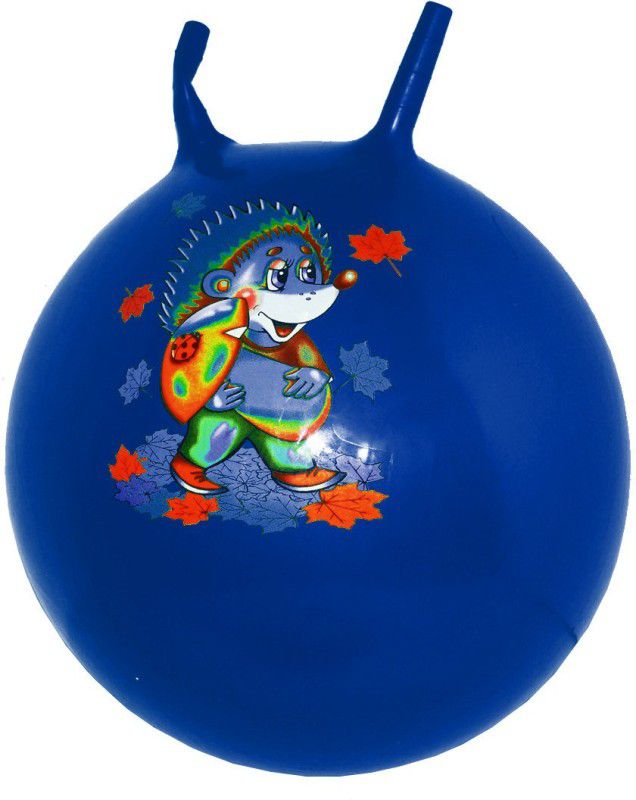 Saffronworld Jumping Hopping Ball With Pump-Blue Inflatable Ball  (Blue)