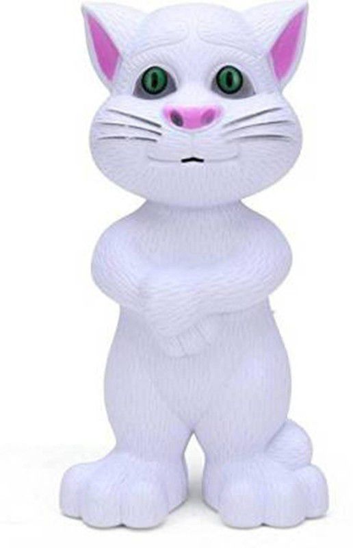 Just97 Tom Cat Talking with Wonderful Voice Recording, Musical Toys_72  (White)