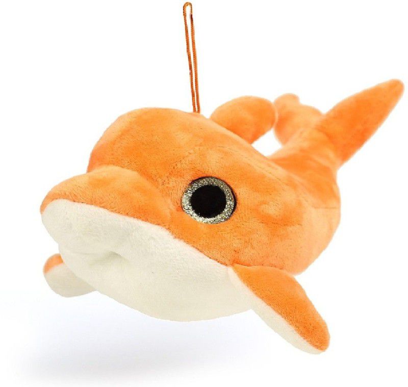 Tashu Collection Cute Fluffy Dolphin Fish Soft ToyP/ - 35 cm  (Orange)