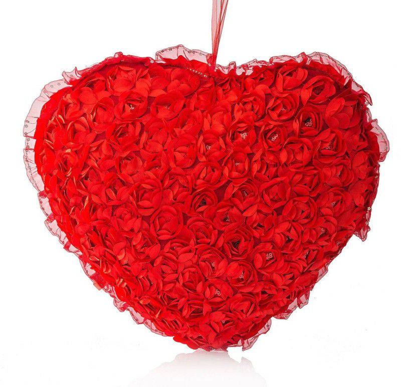 Dimpy Stuff Flower Heart Red - 55 cm  (Red)