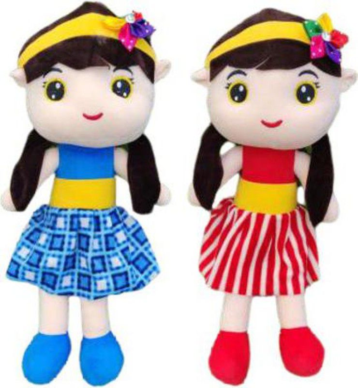 Fun Zoo Cute Huggable Beautiful Sofia Doll Stuffed Soft Toy for kids/Girls/BIRTHDAY GIFT - 40 cm  (Blue & Red)